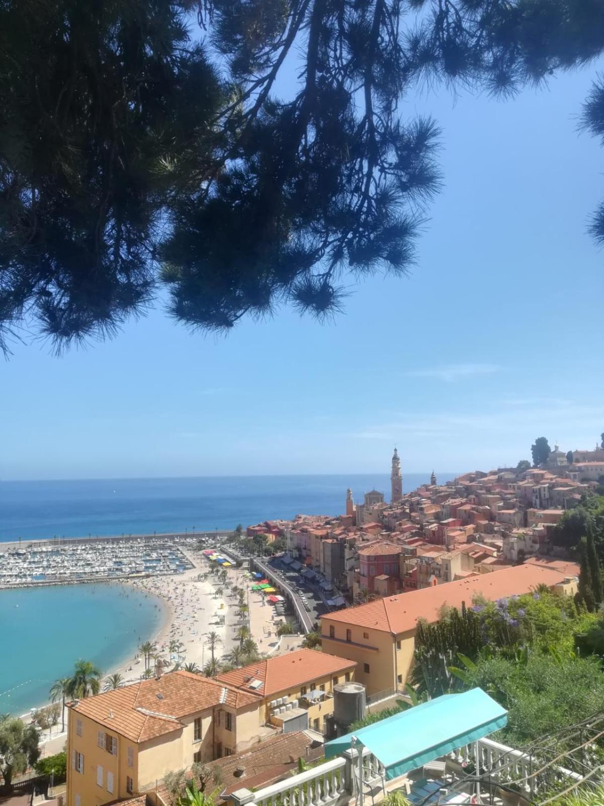 Les Rivages 2P Terrasse Parking Apartment Menton Exterior foto