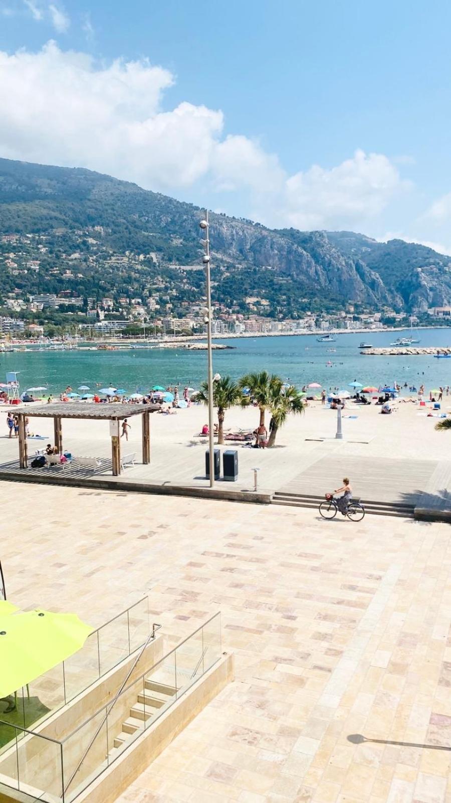 Les Rivages 2P Terrasse Parking Apartment Menton Exterior foto