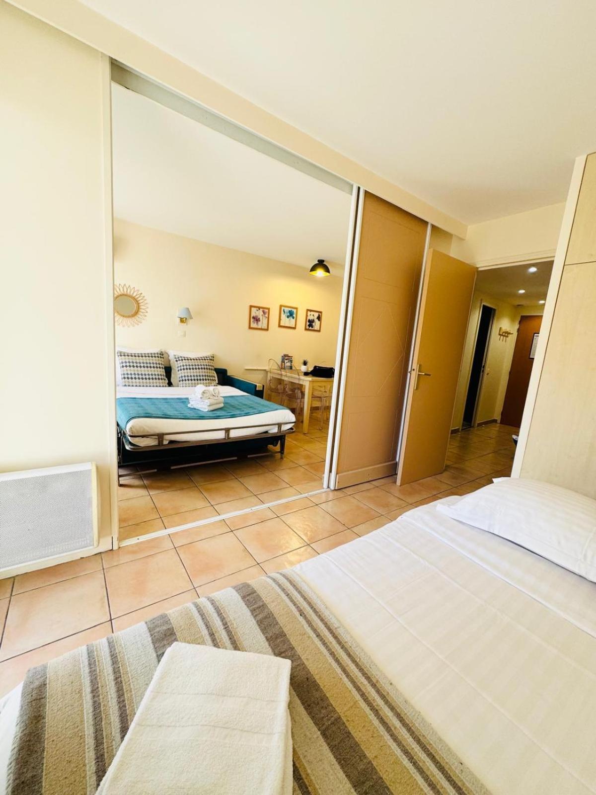 Les Rivages 2P Terrasse Parking Apartment Menton Exterior foto